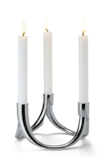 Bow 3 Piece Candleholder
