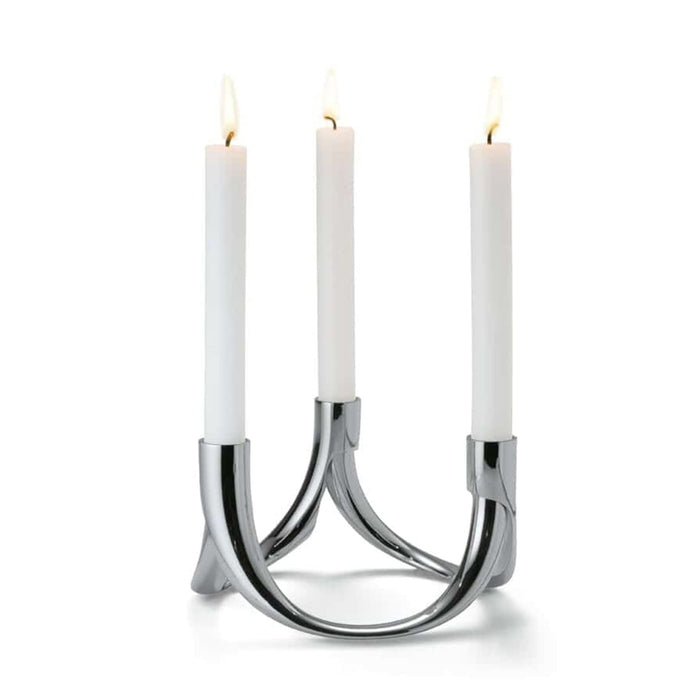 BOW 3-PIECE CANDLEHOLDER